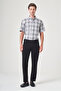 Black Side Pocket Knitted Slim Fit Casual Cotton 5-Pocket Trousers 1003260906