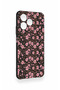 Realme C53 Compatible Mini Pink Flower Pattern Silicone Case - 4