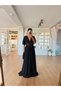 Women's Cape Sleeves Lace Detailed Chiffon Maxi Dress (New Season) - 6