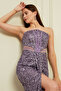 Luna Payetli Maxi Elbise - 8
