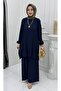 Ekin Takım Navy Blue Stylish and Comfortable Women's Hijab Set Casual & Stylish Combination