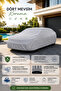Honda Civic Fd6 Sedan Car Cover 2006-2012 Compatible Waterproof Uv Resistant Elastic Full Protection Gray Tarpaulin - 3