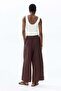 Linen-blend ankle-length trousers - 6