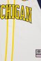 Men Sportswear Fit Short Sleeve Baseball Jersey, White - 5