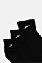 Kids Boy 3 Pairs Brand Logo Crew Socks, Black - 2