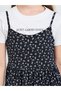 Teen Girls Graphic Print T-Shirt and Floral Print A-Line Dress Set - 4