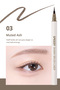 Ultra Thin and Flexible Brush Tip Pen Eyeliner Speedy Skinny Brush Liner (03 Muted Ash) - 2