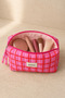 Makeup Bag Quilted Organizer - Travel Cosmetic Organizer Zippered Multi-Purpose Women's Bag 20X10X7 cm - 4