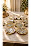 Catering Set Golden Style for 6 People 24 Pieces Silver and Gold - 2