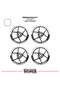 Honda Adv 350 Wheel Rim Strip – Half Rim Cover & Adv 350 Lettering Sticker Set - 2