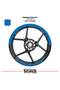 Honda Dio Wheel Rim Strip – Half Rim Cover & Dio Lettering Sticker Set