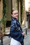 Lusso Shoulder Shawl - Dark Blue - 3