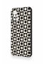 Redmi 10 2022 Compatible Flower Motif Checkered Pattern Silicone Case - 4