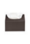 Napkin Holder, Czech Hand and Face Towel Box, Tissue Box, Paper Tissue Storage Box, Vegan Leather, 9*22*18 Cm. Brown - 2