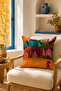 Mouds Set of 4 Autumn Forest Patterned Decorative Throw Pillow Covers 43X43 cm - 4