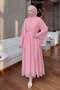 Reglan Sleeve Dress Y0159 - Pink - 3