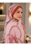 Minel Scarf Powder Floral Patterned Digital Printed Soft Shawl – Non-Slip, Lightweight, Daily and Special Occasion Hijab Shawl - 3