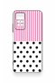 Redmi Note 11 Pro 4g Compatible Pink Striped Polka Dot Patterned Silicone Case - 2