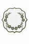 Green Embroidered 6-Piece Coffee Side Presentation Napkin Dowry Coffee Bottom Presentation Napkin Pavlori - 2