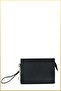 Portfolio Clutch Handbag (with Charm Gift) - Black - 2