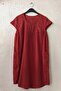 Brick Color Pool Collar Low Sleeve Pocketed Robe and Woven Dress with Embroidery on the Sides 95 55 - 2