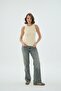 16156 Women's T-Shirt with Ribbed Collar - 2