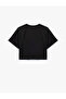 Comfortable Fit Short Sleeve Crew Neck Crop Sports T-Shirt - 2