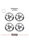 Rks R250 Wheel Rim Strip – Half Rim Cover & R250 Lettering Sticker Set - 2