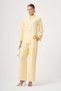 Women's Sequin Detail Suit Yellow 31453 - 5