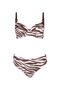 5630 Brown Zebra Balconette Bikini Set - 3