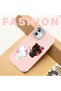 Redmi 13C Compatible Case with Camera Protector Pink Silicone Couple Phone Case with Kitty Pattern - 7