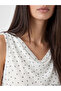 Original Draped Collar Polka Dot Blouse - 3