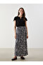 Original Elastic Waist Patterned Women's Skirt