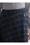 Two Mt Shop Quality Plaid A-Line Skirt with Belt - 3