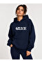 Grace Printed Hooded 2 Thread Raster Sweatshirt