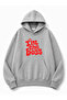Text Printed Hooded 2 Thread Raster Sweatshirt