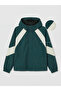 Green Relax Fit Hooded Men's Raincoat - 5