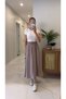 Md Violeta Stone Elastic Waist Tensel Skirt - 4