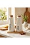 Ceramic Oil & Vinegar Bottle Set with Tray 16 cm - 4