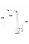 Eskaya Chrome Square Kitchen Sink Faucet Mixer Tap Guaranteed Domestic Production
