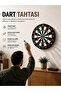 17 Inch Dart Board Sturdy Wooden Body and Long-Lasting Use