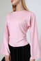 Women's Modal Crew Neck Long Sleeve Blouse - 2