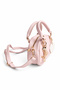 Heart Charmlı Shoulder Bag Powder - 5
