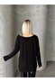 Women's Velvet Fabric Leopard Print Shoulder Detail Long Sleeve Blouse - 5