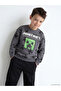 Lcw Kids Anthracite Printed Boys' Sweatshirt - 2