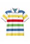 Benetton Boys' Colorful Striped T-Shirt White