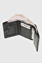 Genuine Leather Magnetic Black Men's Wallet - with 6 Card Holders and Id Compartment I - 2