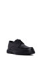 Men's Black Lace-Up Leather Casual Shoes Wm790001Dv - 7