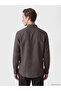 Özmarka New Season Plum Men's Linen Shirt - 4