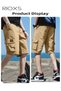 Men's Cargo Shorts, Outdoor Quick-Drying Wide Leg Sports Shorts, Loose Fit Elastic Waistband Drawstr - 3